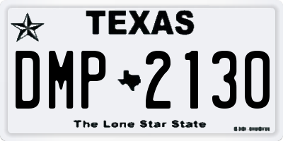 TX license plate DMP2130