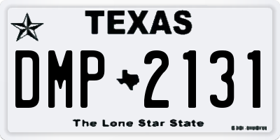 TX license plate DMP2131