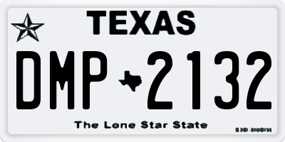 TX license plate DMP2132