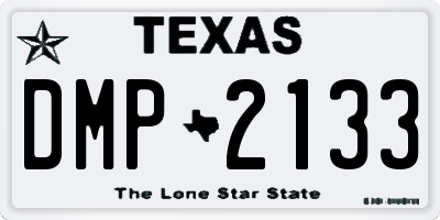 TX license plate DMP2133