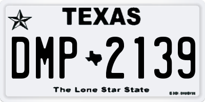 TX license plate DMP2139