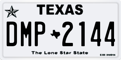 TX license plate DMP2144