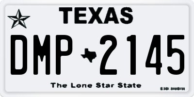 TX license plate DMP2145