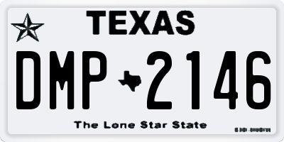 TX license plate DMP2146