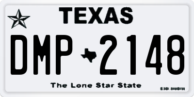 TX license plate DMP2148