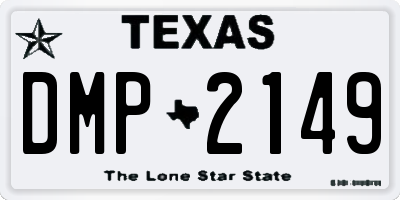 TX license plate DMP2149