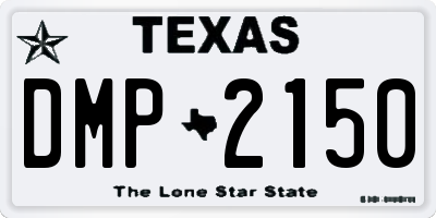 TX license plate DMP2150