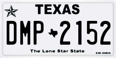 TX license plate DMP2152