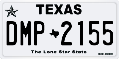 TX license plate DMP2155