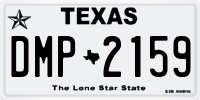TX license plate DMP2159