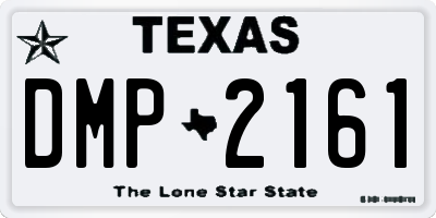 TX license plate DMP2161