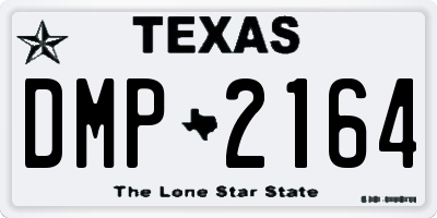 TX license plate DMP2164