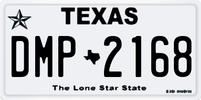 TX license plate DMP2168