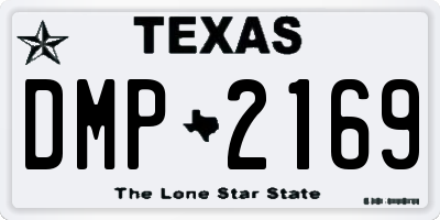 TX license plate DMP2169