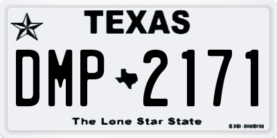 TX license plate DMP2171