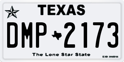 TX license plate DMP2173