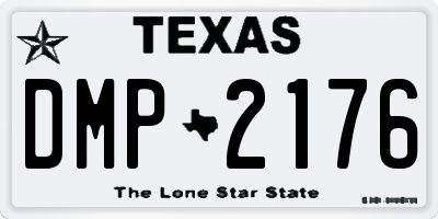 TX license plate DMP2176