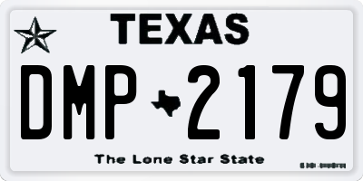 TX license plate DMP2179