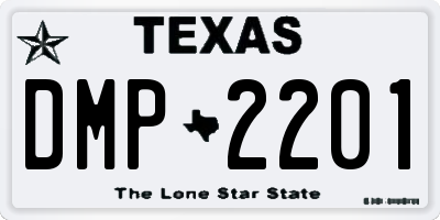 TX license plate DMP2201