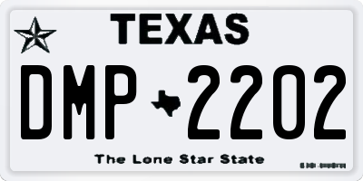 TX license plate DMP2202