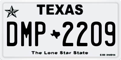 TX license plate DMP2209