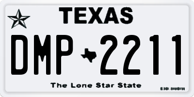 TX license plate DMP2211