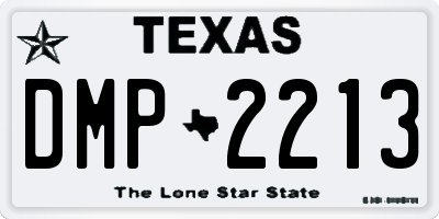 TX license plate DMP2213