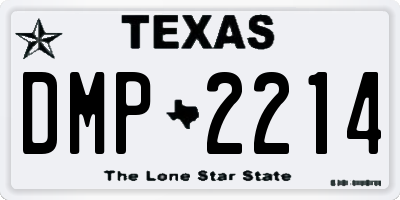 TX license plate DMP2214