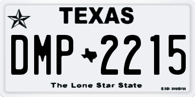 TX license plate DMP2215