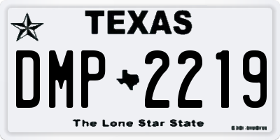 TX license plate DMP2219