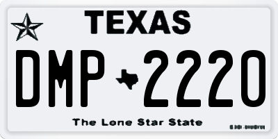 TX license plate DMP2220