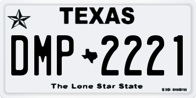 TX license plate DMP2221