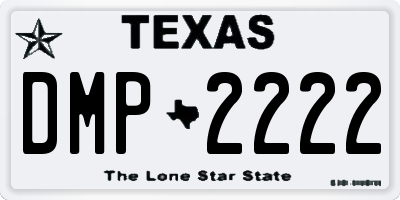 TX license plate DMP2222