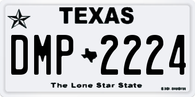 TX license plate DMP2224