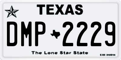 TX license plate DMP2229