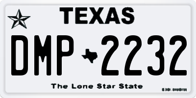 TX license plate DMP2232