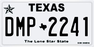 TX license plate DMP2241