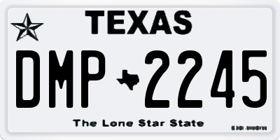 TX license plate DMP2245