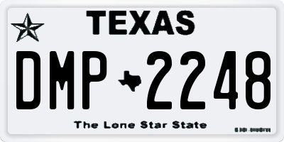 TX license plate DMP2248