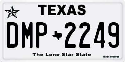 TX license plate DMP2249