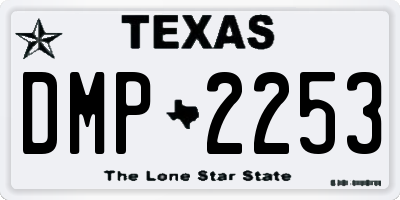 TX license plate DMP2253