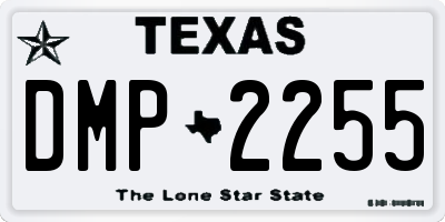 TX license plate DMP2255