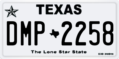 TX license plate DMP2258
