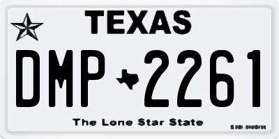 TX license plate DMP2261