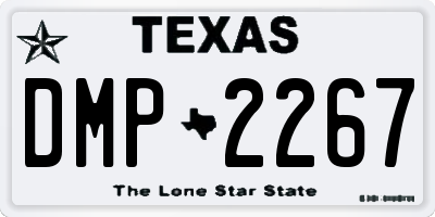 TX license plate DMP2267