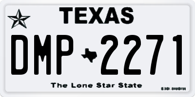 TX license plate DMP2271