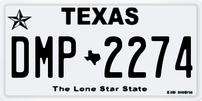 TX license plate DMP2274