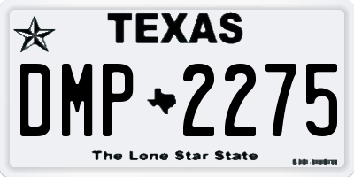 TX license plate DMP2275