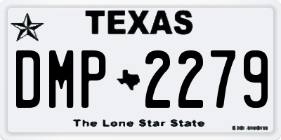 TX license plate DMP2279