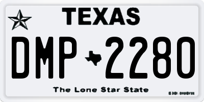 TX license plate DMP2280